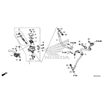 FRONT BRAKE MASTER       CYLINDER (1)