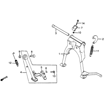 SIDE STAND + MAIN STAND
