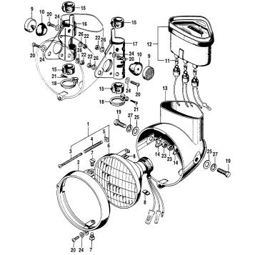 HEADLIGHT (STANLEY) + SPEEDOMETER
