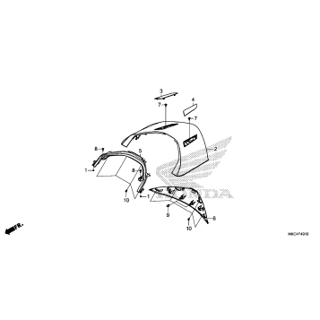 REAR CENTER TOP COVER