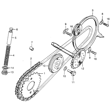 CAM CHAIN + TENSIONER