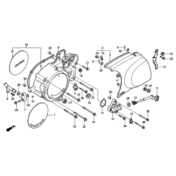 LEFT CRANKCASE COVER