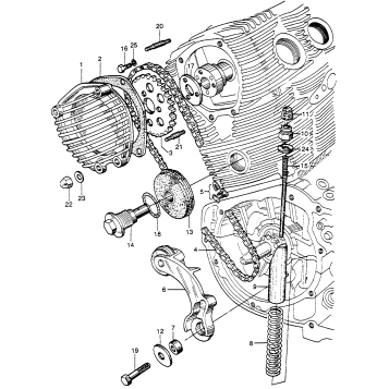 CAM CHAIN + CAM CHAIN TENSIONER