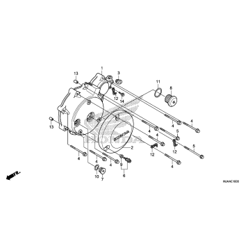 LEFT CRANKCASE COVER (1)