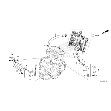 RADIATOR HOSE@WATER PIPE