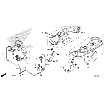 AIR INTAKE DUCT          @SOLENOIDVALVE