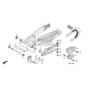 SWINGARM + CHAIN CASE