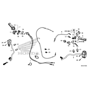 HANDLE LEVER@SWITCH@CABLE