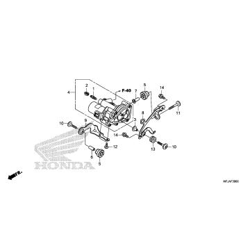 REAR POWER UNIT (CBR600RA)