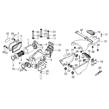 AIR CLEANER + SIDE COVER