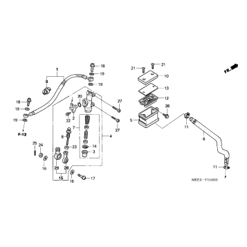 REAR BRAKE MASTER CYLINDER