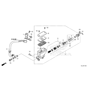 REAR BRAKE MASTER        CYLINDER