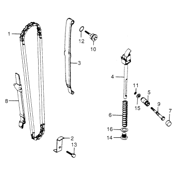 CAM CHAIN + TENSIONER