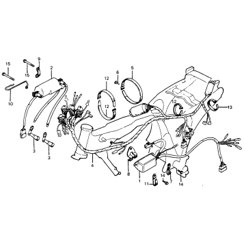 WIRE HARNESS + IGNITION COIL + C.D.I. UNIT