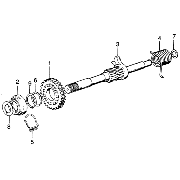KICK STARTER SPINDLE