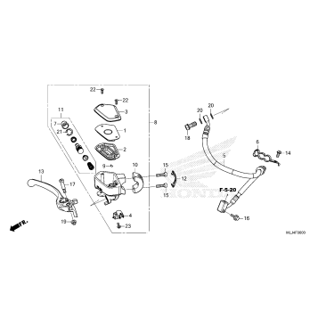 FRONT BRAKE MASTER       CYLINDER