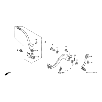 PEDAL + KICK STARTER ARM