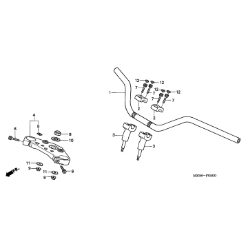 HANDLEBAR + TOP BRIDGE