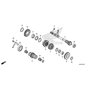 TRANSMISSION (MAINSHAFT) (CTX700D)