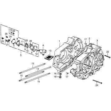 CRANKCASE + OIL PUMP