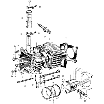 CYLINDER + CYLINDER HEAD