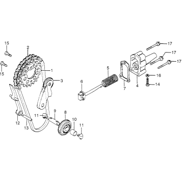 CAM CHAIN + TENSIONER