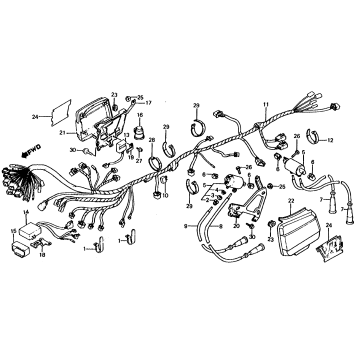 WIRE HARNESS + ELECTRIC PARTS 83