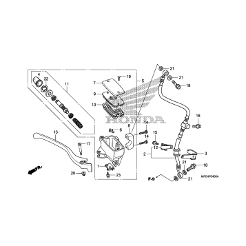 FRONT BRAKE MASTER       CYLINDER