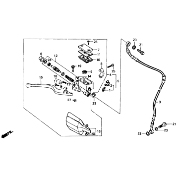 FRONT BRAKE MASTER CYLINDER
