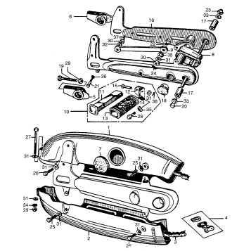 SWINGARM + CHAIN CASE
