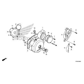 LEFT CRANKCASE COVER