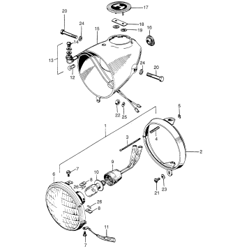 HEADLIGHT + HEADLIGHT CASE