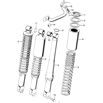 REAR SHOCK ABSORBER K4-K6