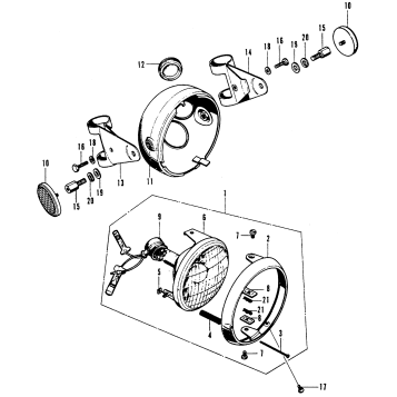 SL70 HEADLIGHT + HEADLIGHT CASE