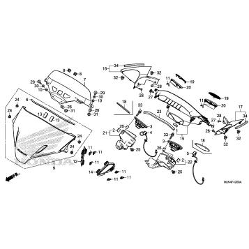 METER VISOR + SPEAKER UNIT