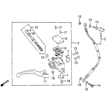 FR. BRAKE MASTER CYL.