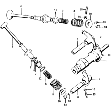 CAMSHAFT + VALVE