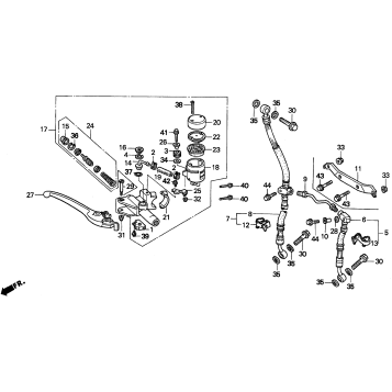 FR. BRAKE MASTER CYL.
