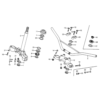 HANDLEBAR + TOP BRIDGE + STEM