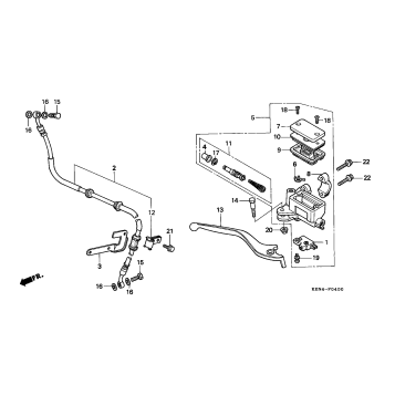 FRONT BRAKE MASTER       CYLINDER