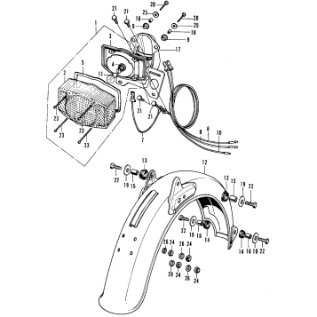 TAILLIGHT + REAR FENDER K3