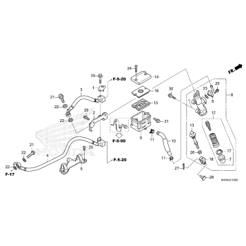REAR BRAKE MASTER        CYLINDER