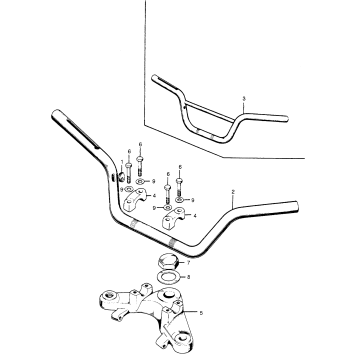 HANDLEBAR + FORK TOP BRIDGE