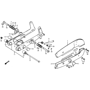 SWINGARM + CHAIN CASE