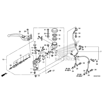 FRONT BRAKE MASTER       CYLINDER (1)