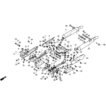 EXHAUST MUFFLER EXCEPT SE