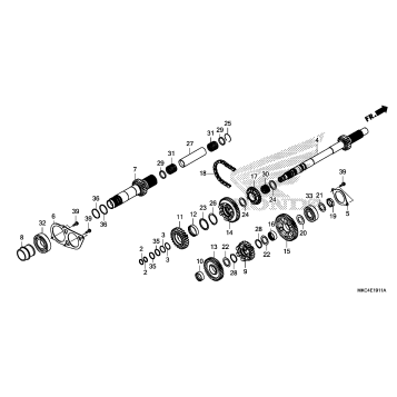 TRANSMISSION (MAINSHAFT) (DCT)