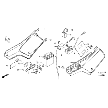 SIDE COVER + BATTERY