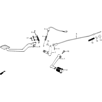 VT500FT BRAKE PEDAL + GEARSHIFT PEDAL