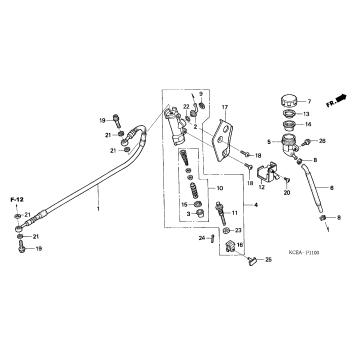 REAR BRAKE MASTER CYLINDER